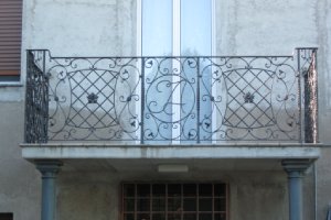 Parapetto balconata in ferro battuto